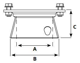 PLURY BELL - 200 mm Zentrierglocke für PLURY Vibrationsantriebssystem für 8-40 Tonnen