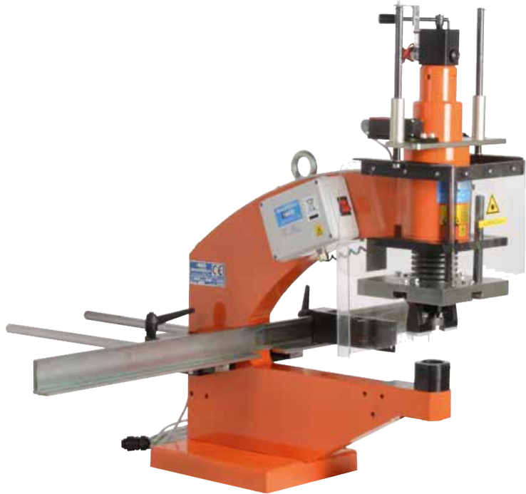 SLS-10040L - Column punching machine with laser pointer for switch cabinets, projection 400 mm